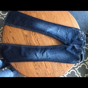 Miss me jeans. mid-rise boot cut size 28